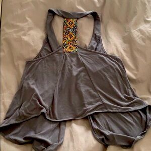 Beautiful grey vest with beaded back design